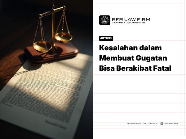 Kesalahan dalam Membuat Gugatan Bisa Berakibat Fatal